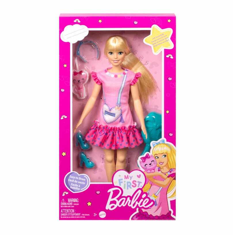 Papusa cu animalut de companie My First Barbie 34 cm
