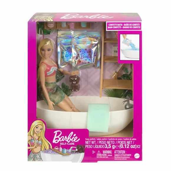 Papusa cu cada si accesorii Barbie Welness Confetti