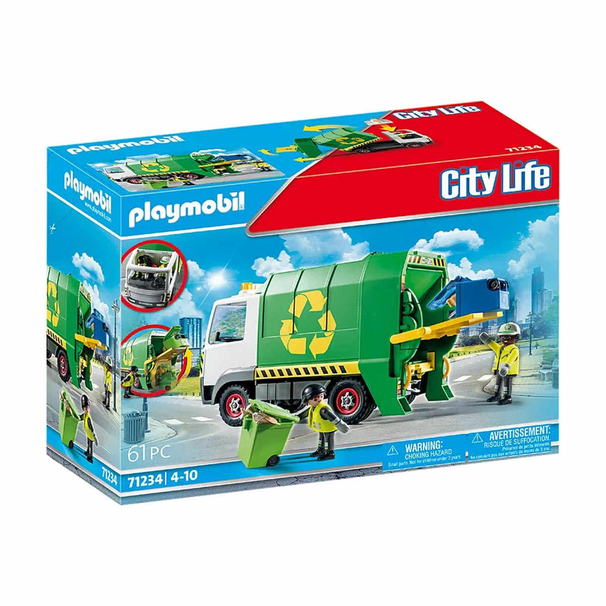 Playmobil - Camion De Reciclare Cu Accesorii