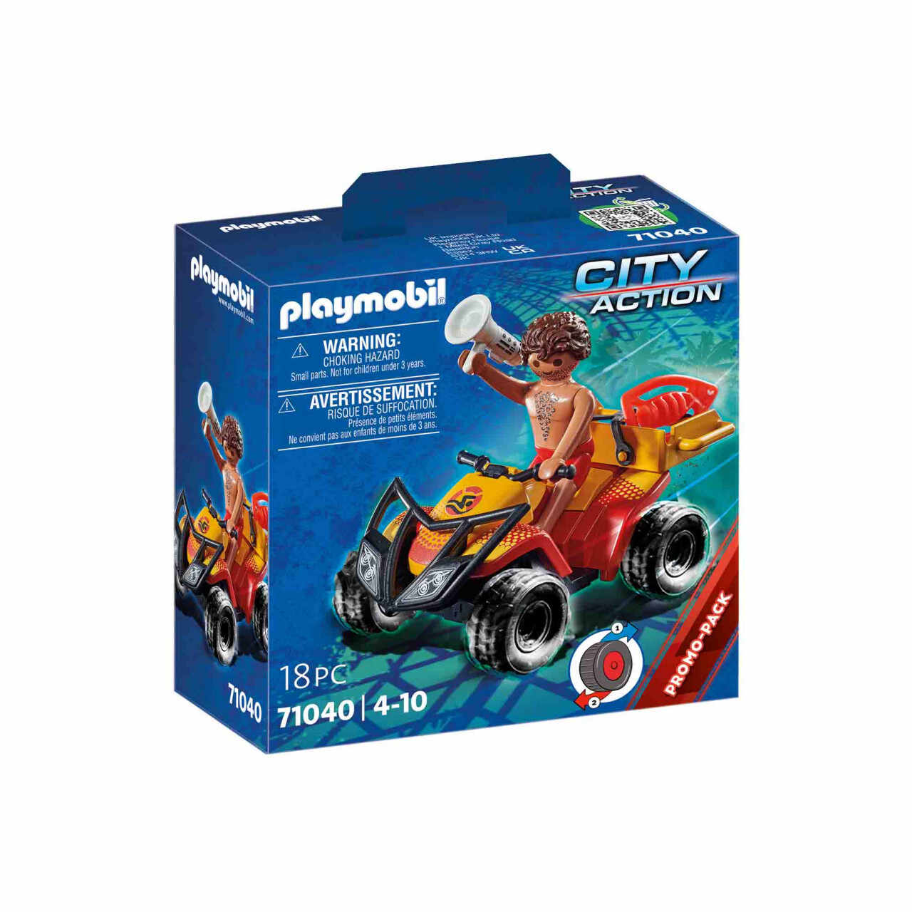 Playmobil - Vehicul Pullback De Salvare Pe Plaja