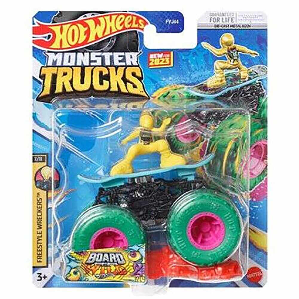 Masinuta Hot Wheels Monster Truck, Freestyle Wreckers, HLT13