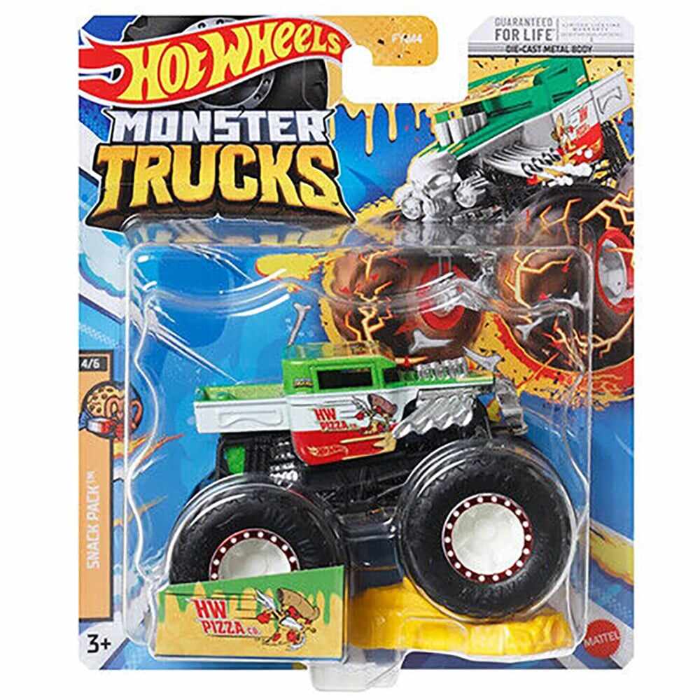 Masinuta Hot Wheels Monster Truck, HW Pizza Co, HNW18