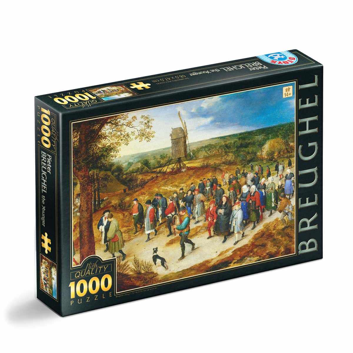 Puzzle Pieter Brueghel cel Tânăr - Puzzle adulți 1000 piese - The Marriage Procession
