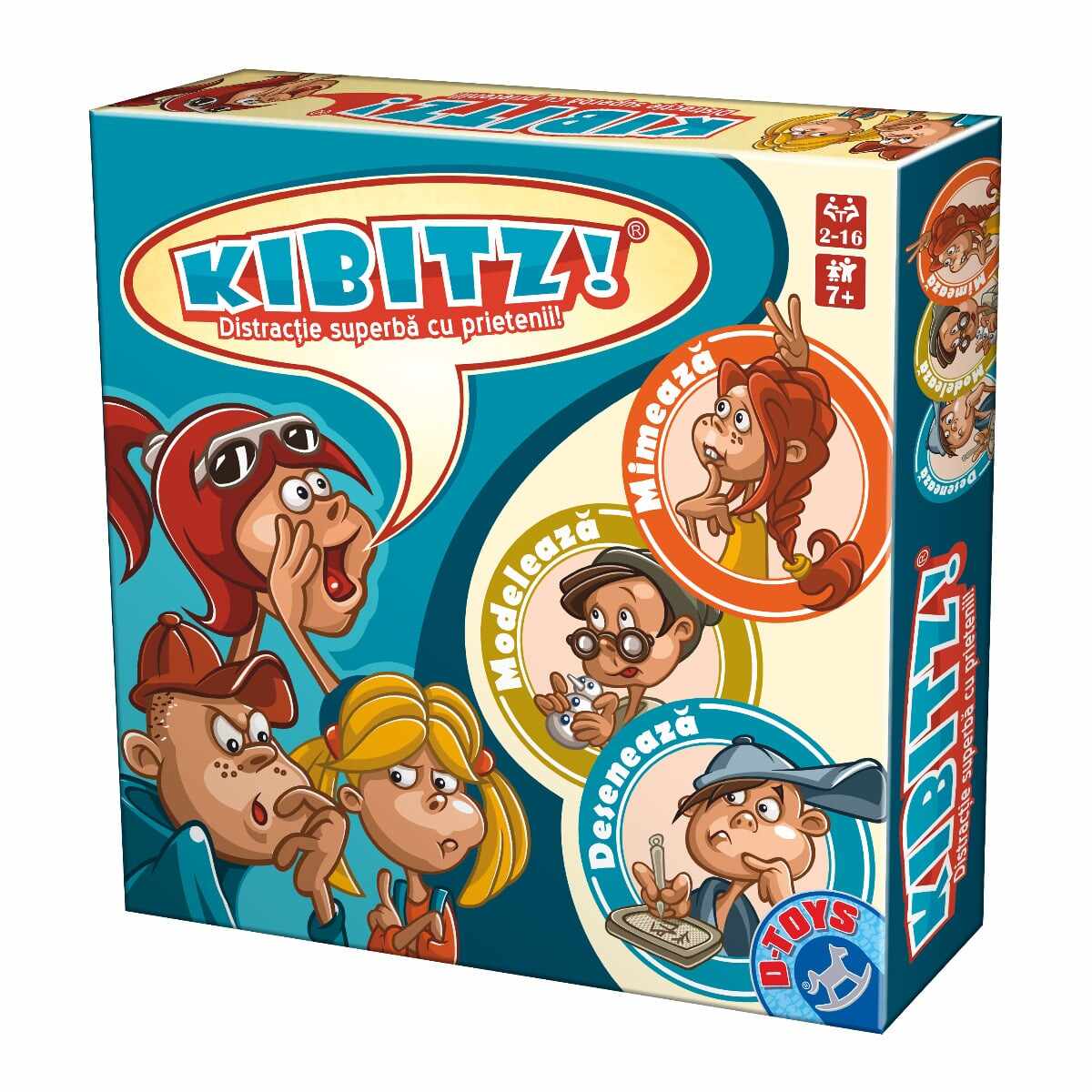 Kibitz - Joc de societate, cu spumă de modelat și tablă magnetică de desen