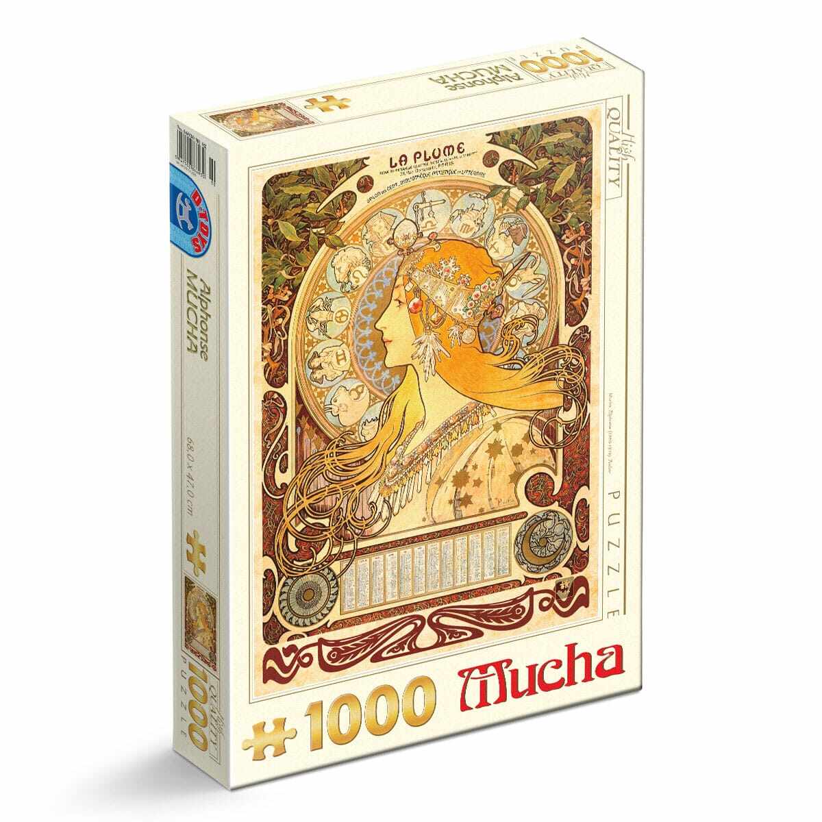 Puzzle Alphonse Mucha - Puzzle adulți 1000 piese - Zodiac