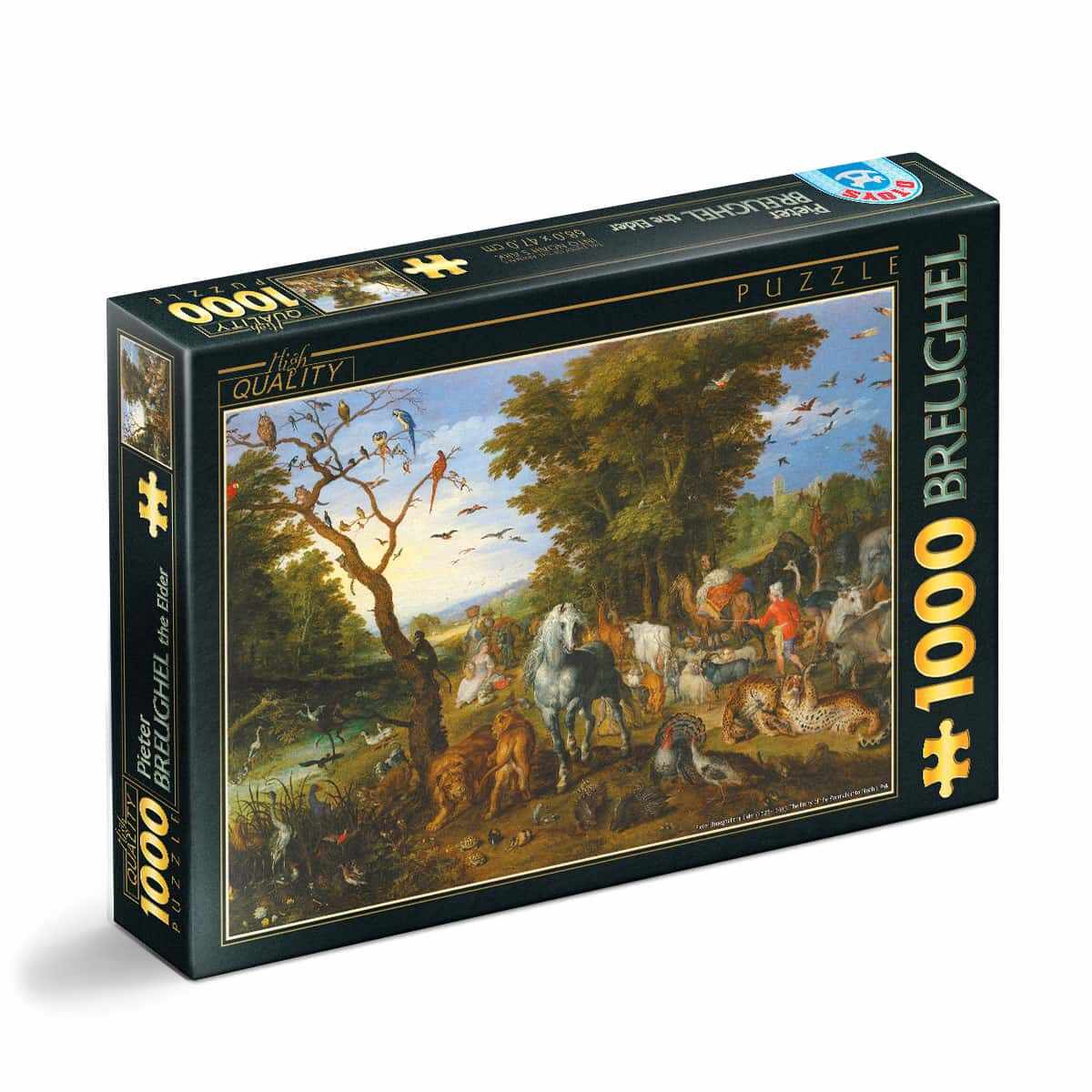 Puzzle Breughel the Elder - Puzzle adulți 1000 piese - The Entry of the Animals into Noahs Ark