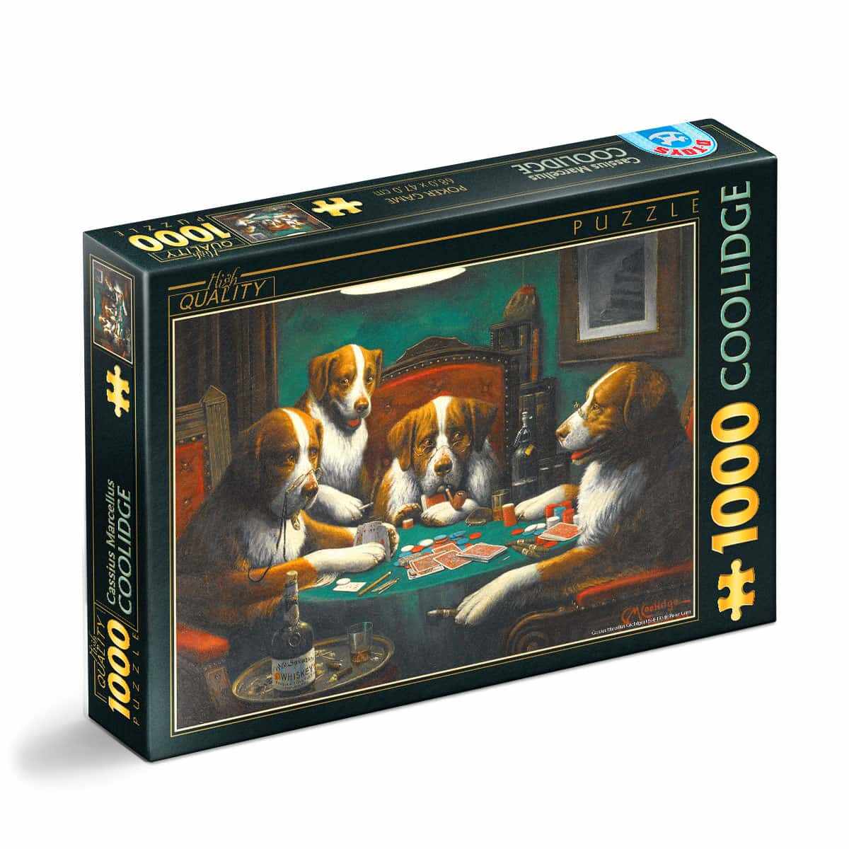 Puzzle Cassius Marcellus Coolidge - Puzzle adulți 1000 piese - Poker Game