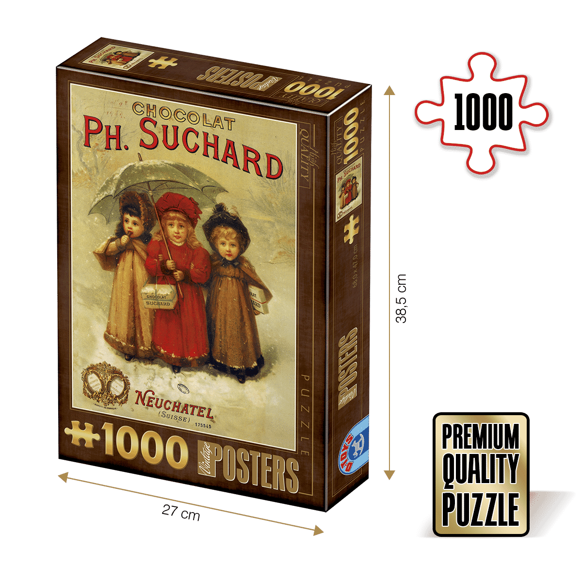 Puzzle Chocolat Ph. Suchard - Puzzle adulți 1000 piese - Vintage Posters