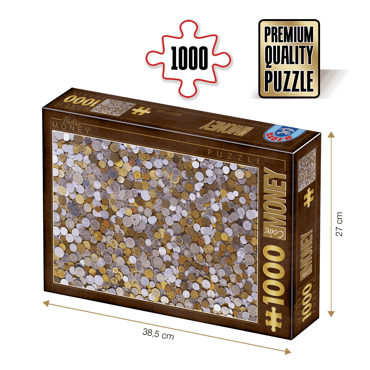 Puzzle Coins - Puzzle adulți 1000 piese - Vintage Posters