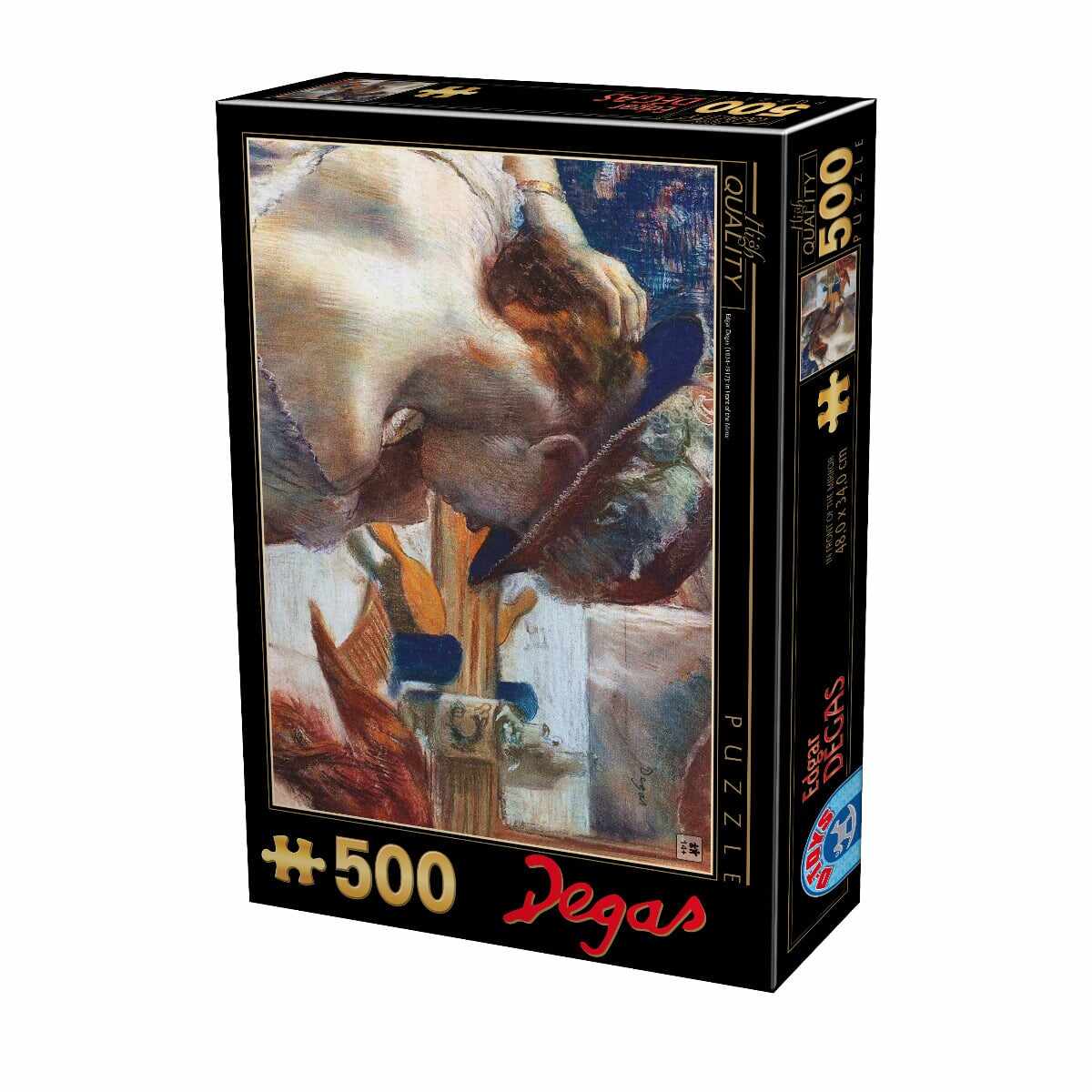 Puzzle Edgar Degas - Puzzle 500 piese - La oglindă
