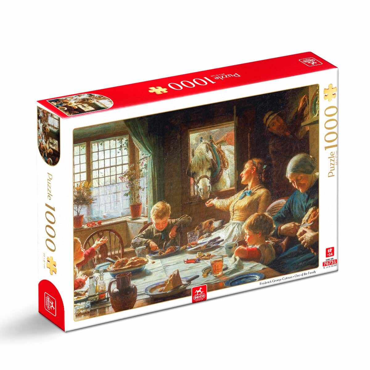 Puzzle Frederick George Cotman - One of the Family - Puzzle adulți 1000 piese
