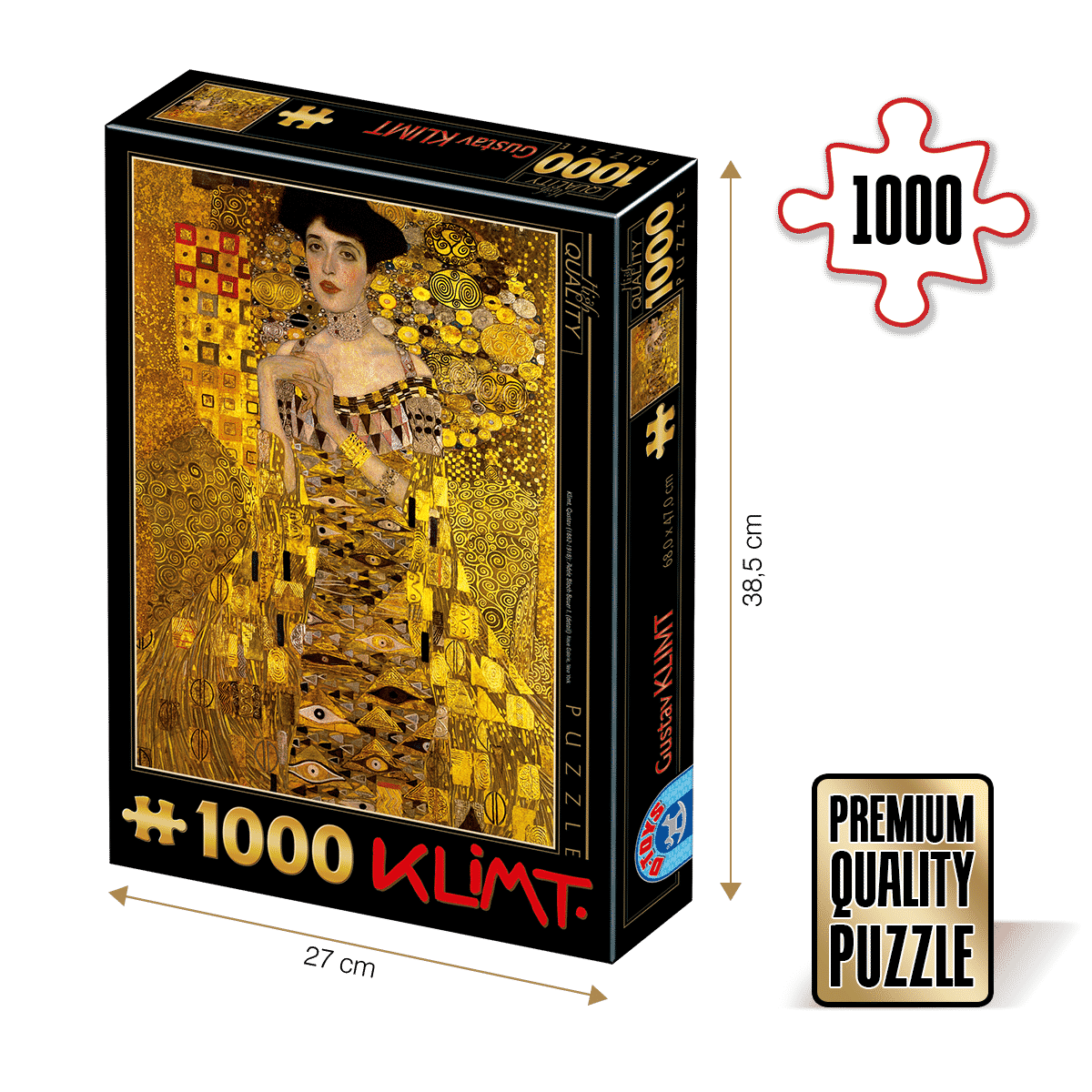 Puzzle Gustav Klimt - Puzzle adulți 1000 piese - Adele Bloch-Bauer I.