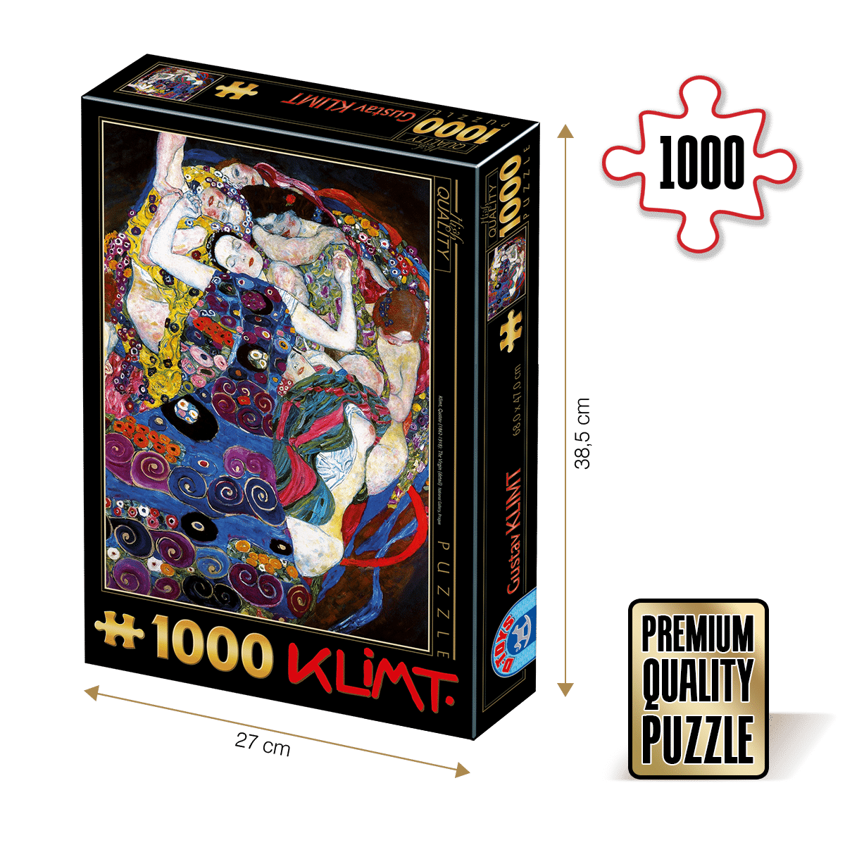 Puzzle Gustav Klimt - Puzzle adulți 1000 piese - The Virgin/Fecioara