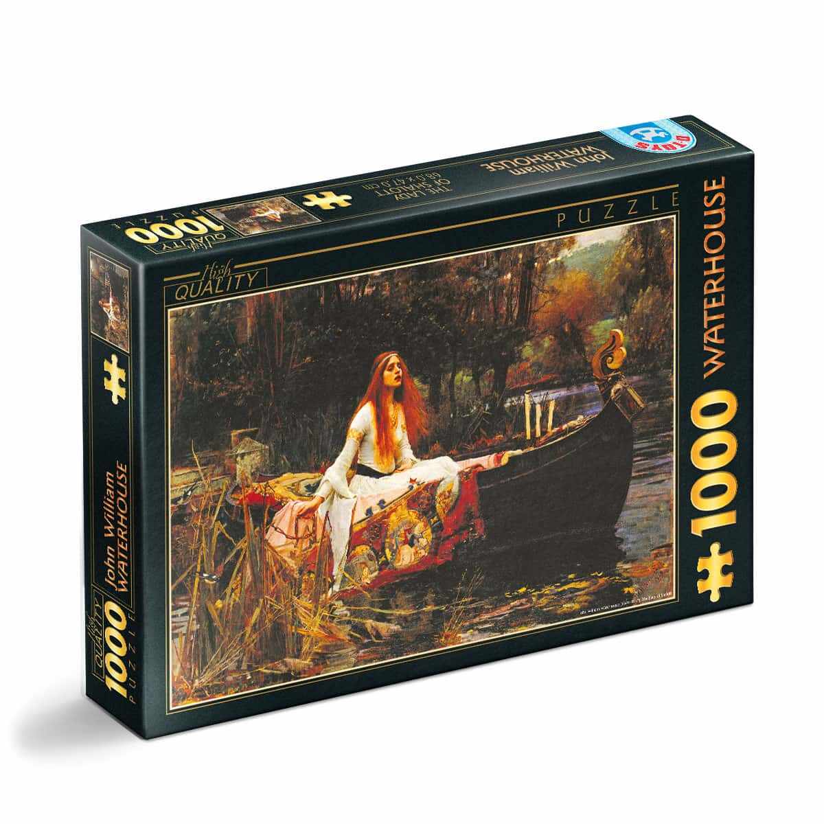 Puzzle John William Waterhouse - Puzzle adulți 1000 piese - The Lady of Shalott