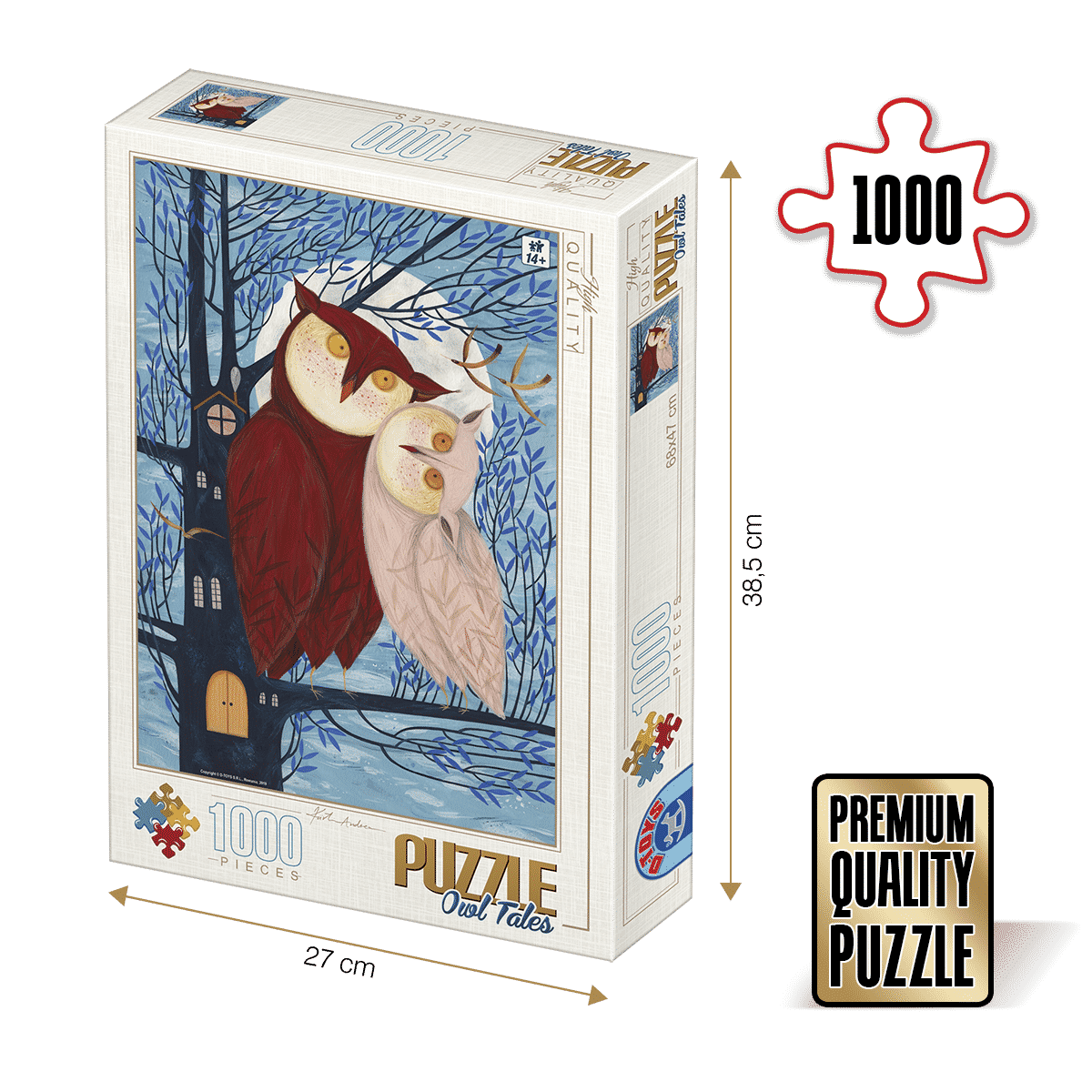 Puzzle Kürti Andrea - Owl Tales - Puzzle adulți 1000 piese