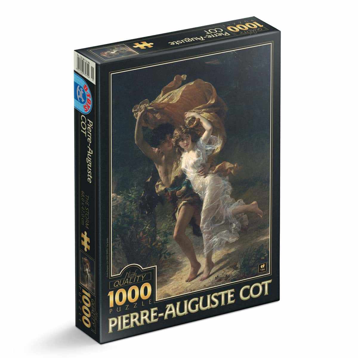 Puzzle Pierre-Auguste Cot - Puzzle adulți 1000 piese - The Storm/ Furtuna