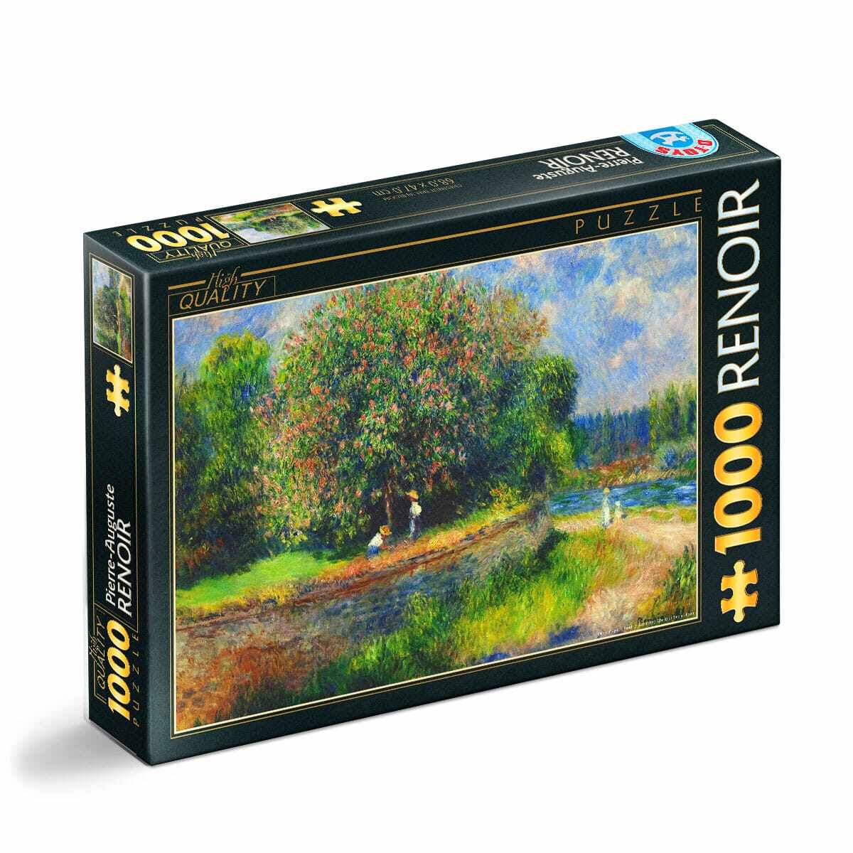 Puzzle Pierre-Auguste Renoir - Puzzle adulți 1000 piese - Chestnut Tree in Bloom