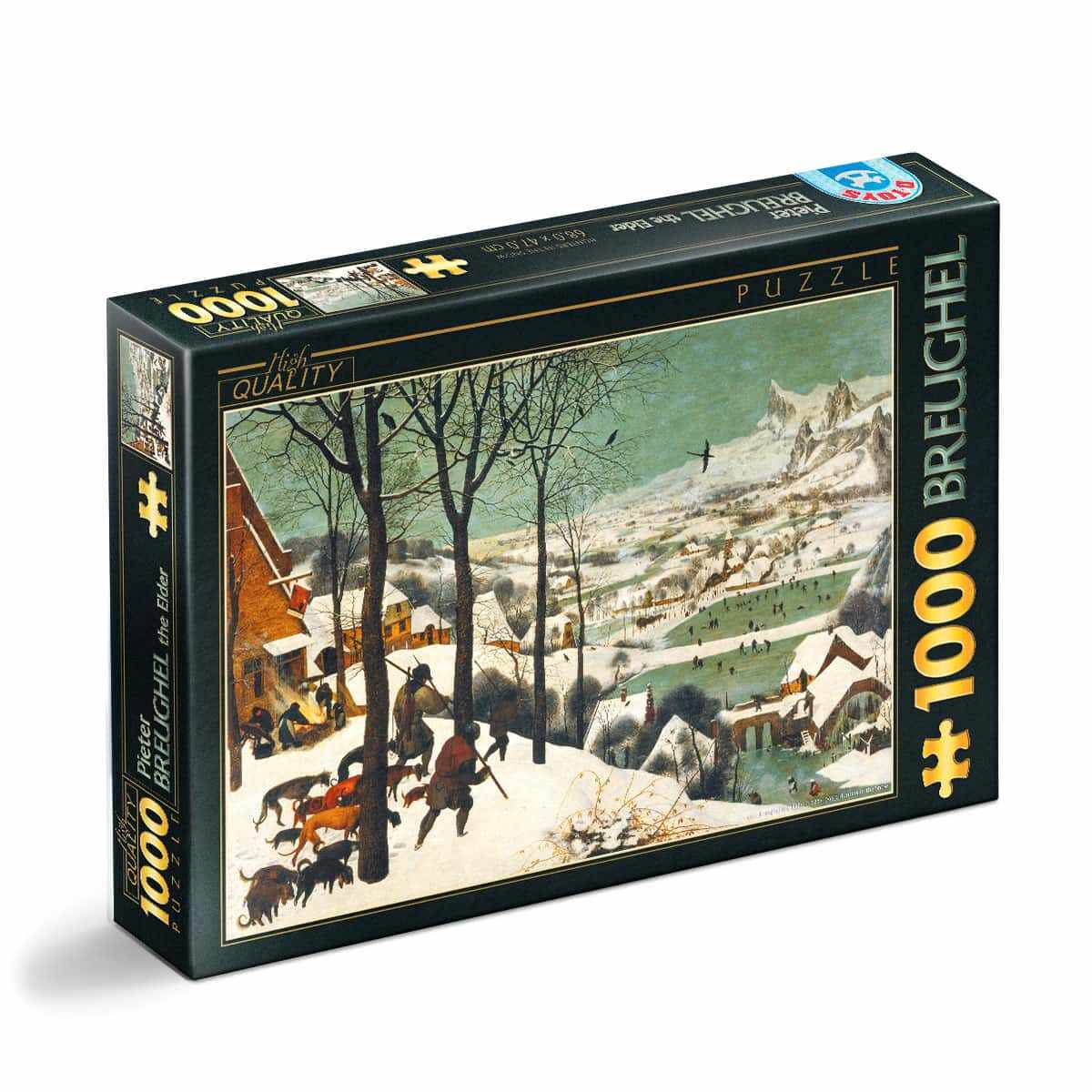 Puzzle Pieter Bruegel cel Bătrân - Puzzle adulți 1000 piese - Hunters in the Snow