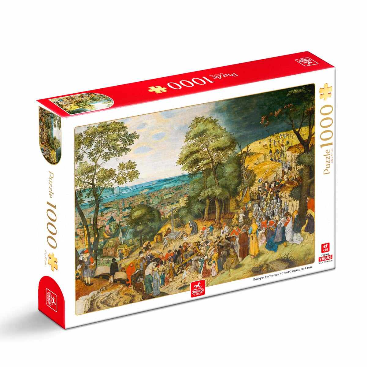 Puzzle Pieter Brueghel cel Tânăr - Puzzle adulți 1000 piese - Christ Carrying the Cross