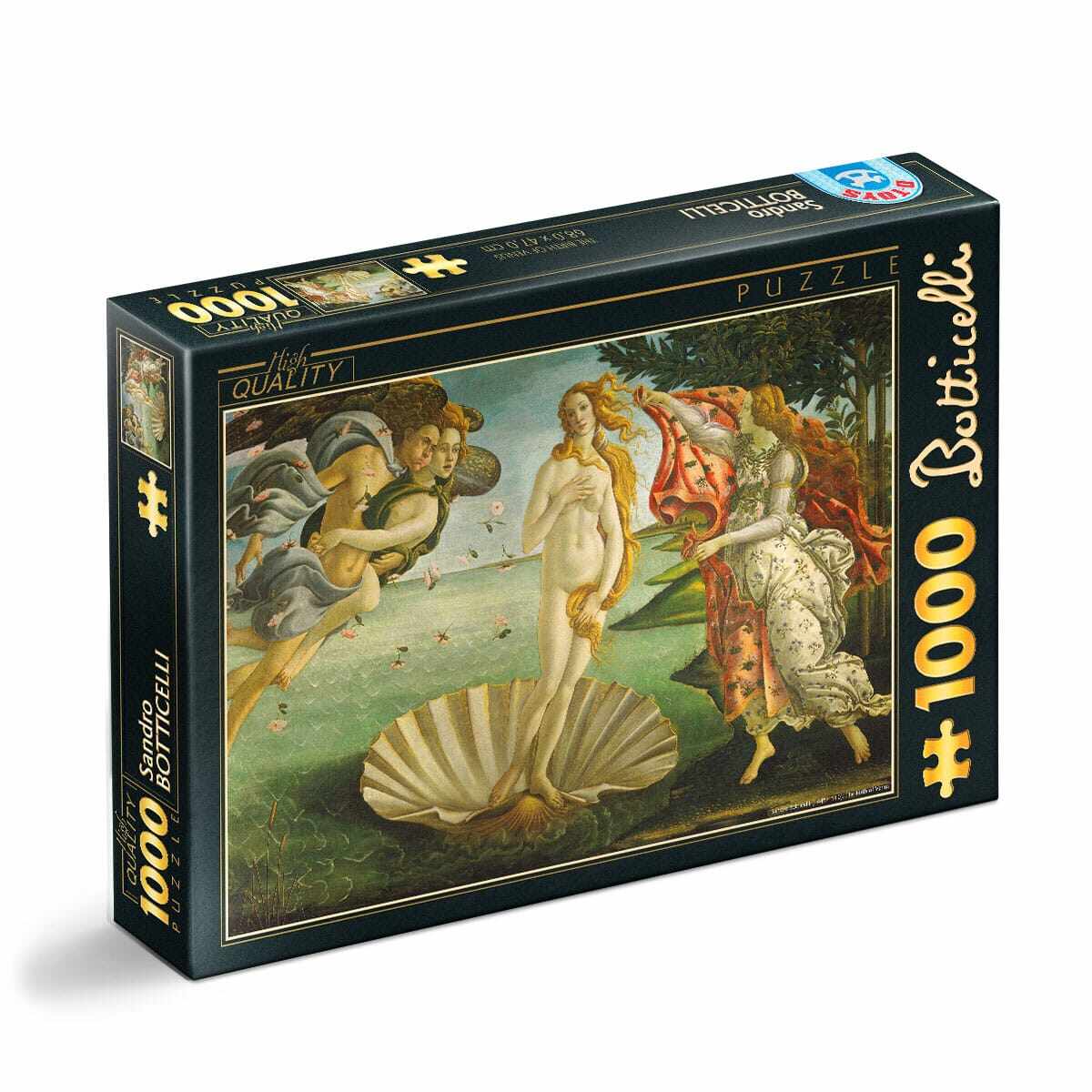 Puzzle Sandro Botticelli - Puzzle adulți 1000 piese - The Birth of Venus/Nașterea lui Venus
