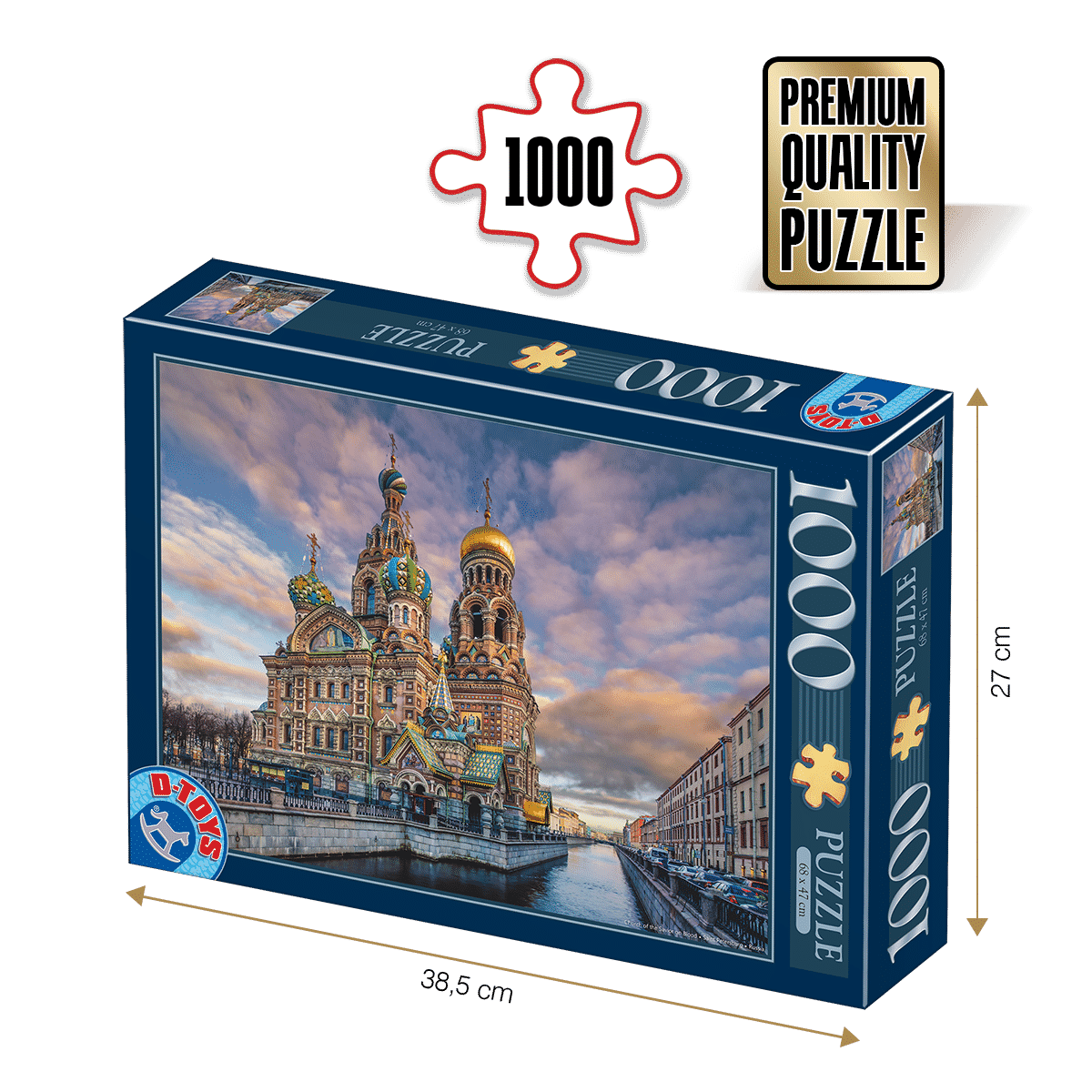 Puzzle Savior on the Spilled Blood, Sankt Petersburg - Puzzle adulți 1000 piese - Peisaje de zi