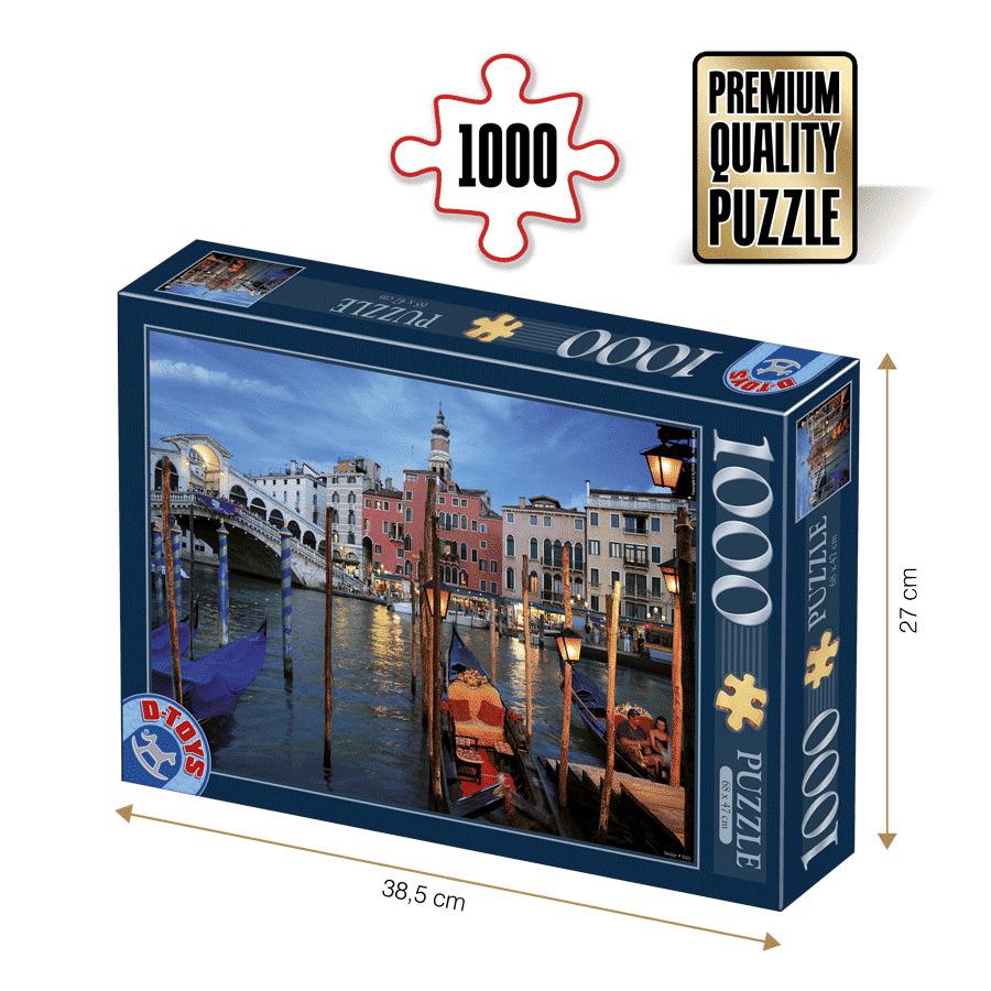 Puzzle Veneția - Puzzle adulți 1000 piese - Peisaje de Noapte