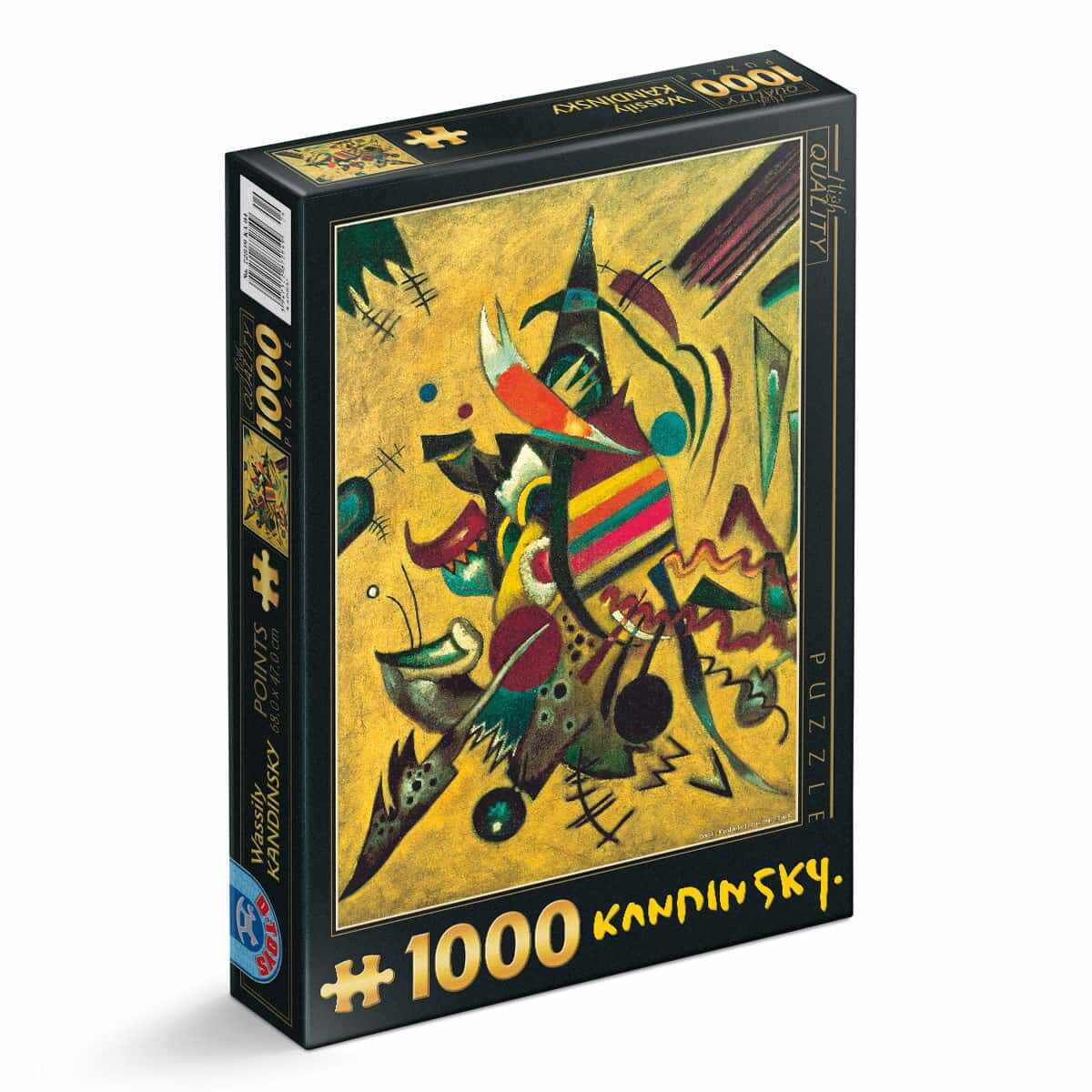 Puzzle Wassily Kandinsky - adulți 1000 piese - Points/Puncte