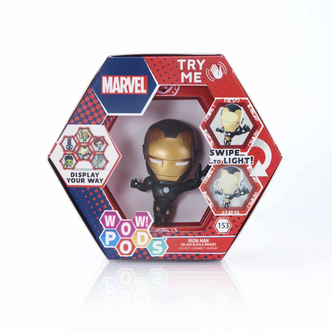 Figurina Wow! Stuff – Marvel Iron Man cu armura negru si auriu | Wow! Pods