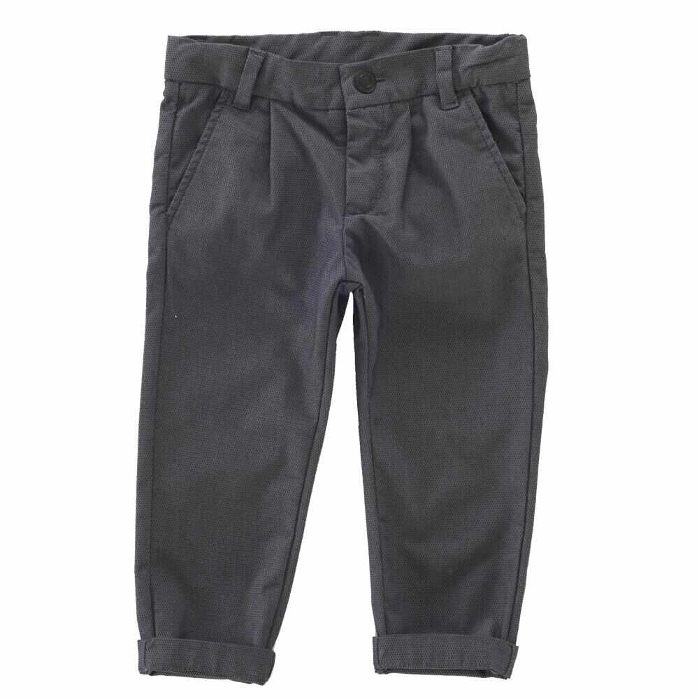 Pantalon lung copii Chicco, gri cu negru, 24765