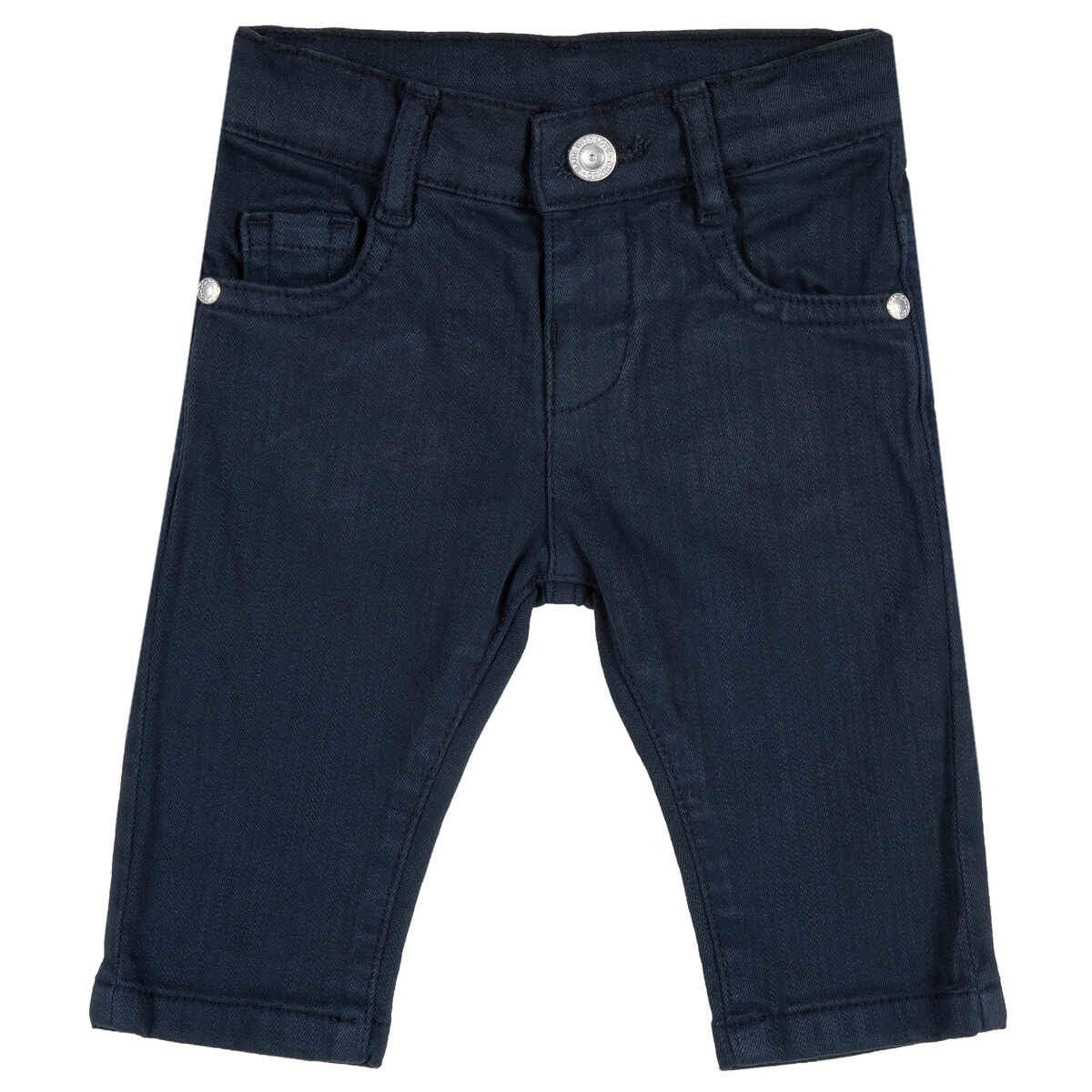 Pantalon lung copii Chicco, negru cu albastru, 08227