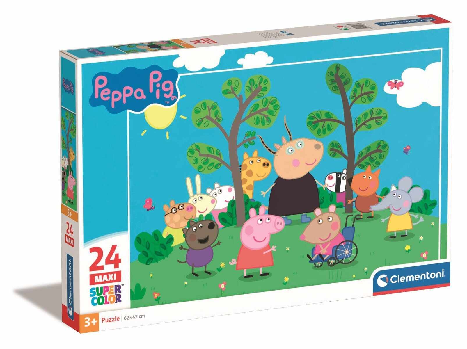 Puzzle Clementoni, Maxi, Peppa Pig, 24 piese