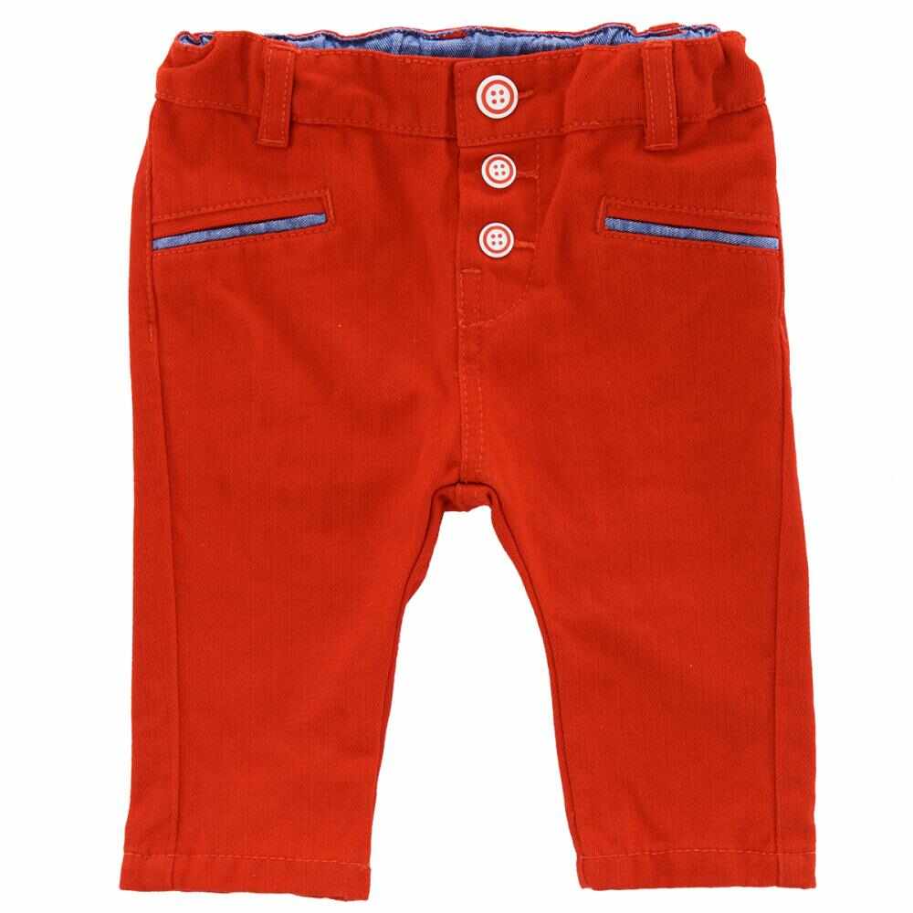 Pantalon lung copii Chicco, baieti, rosu