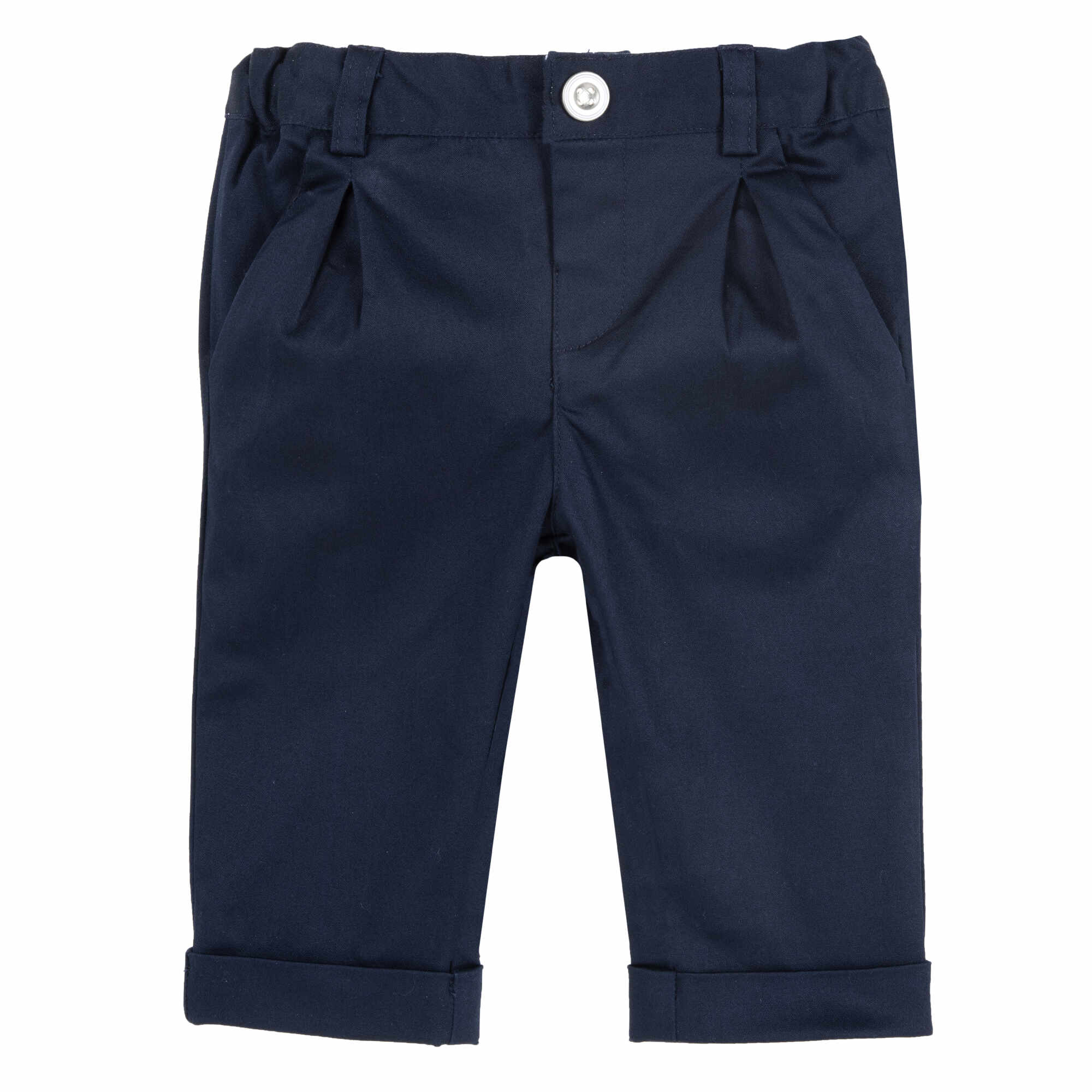 Pantaloni copii Chicco satin, albastru, 08628