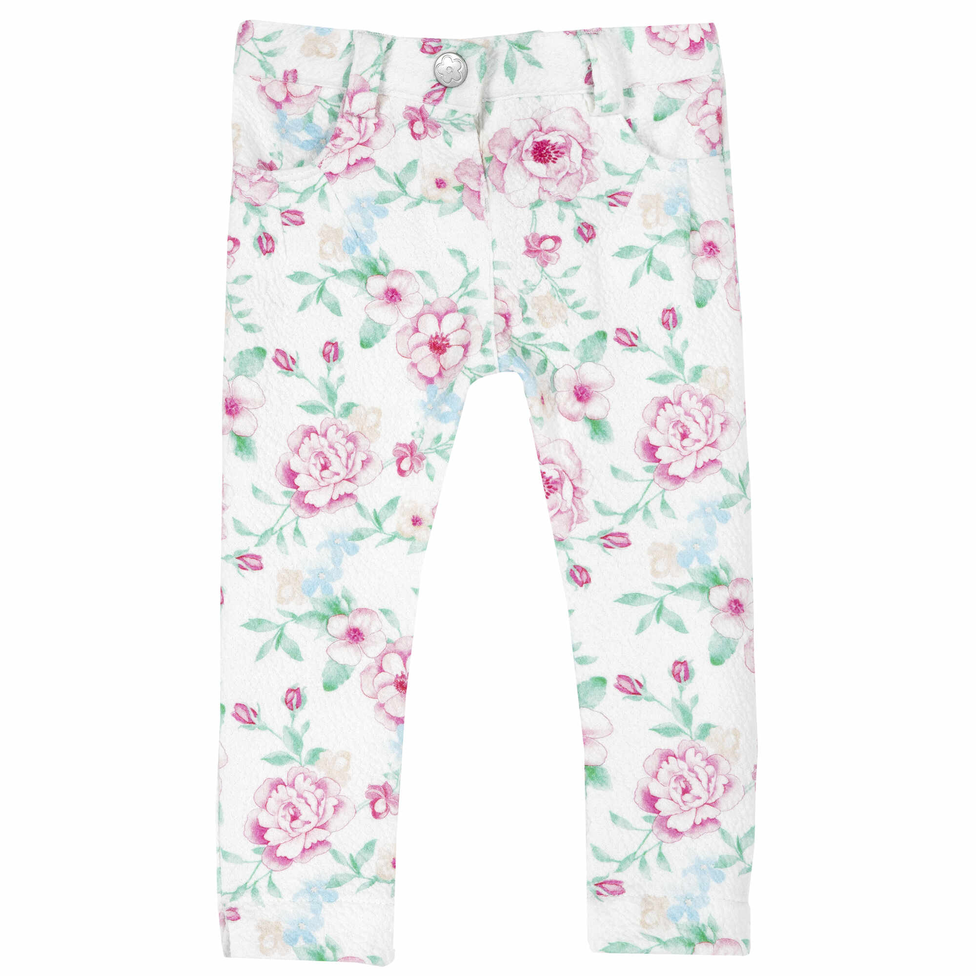 Pantalon lung copii Chicco, imprimeu floral, 08135