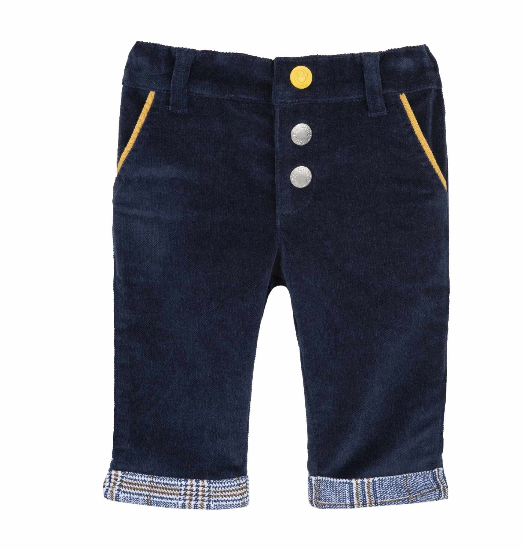 Pantaloni copii Chicco, albastru inchis, 08669-63MFCO