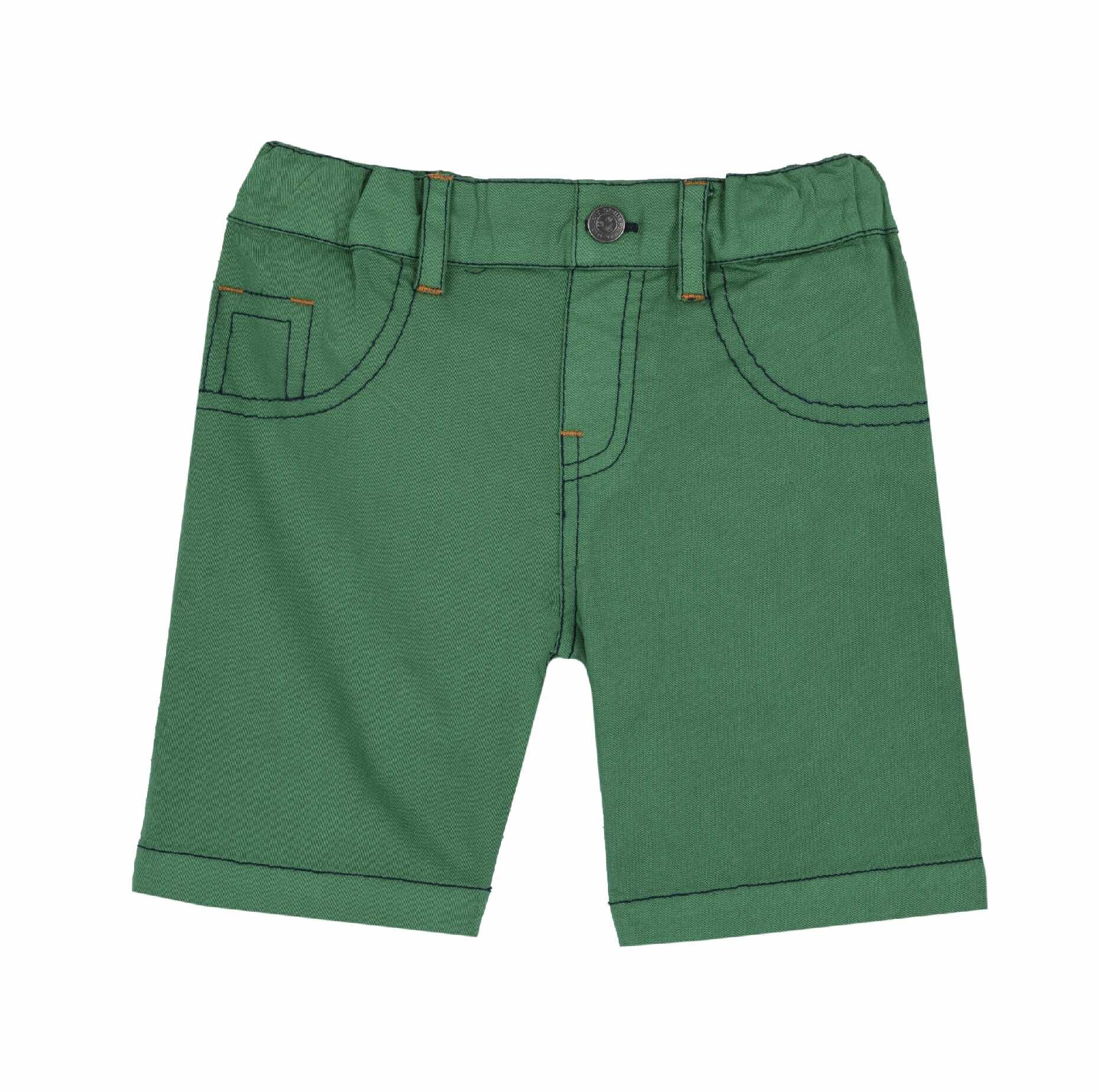Pantaloni scurti copii Chicco Twill, verde, 00568-64MC