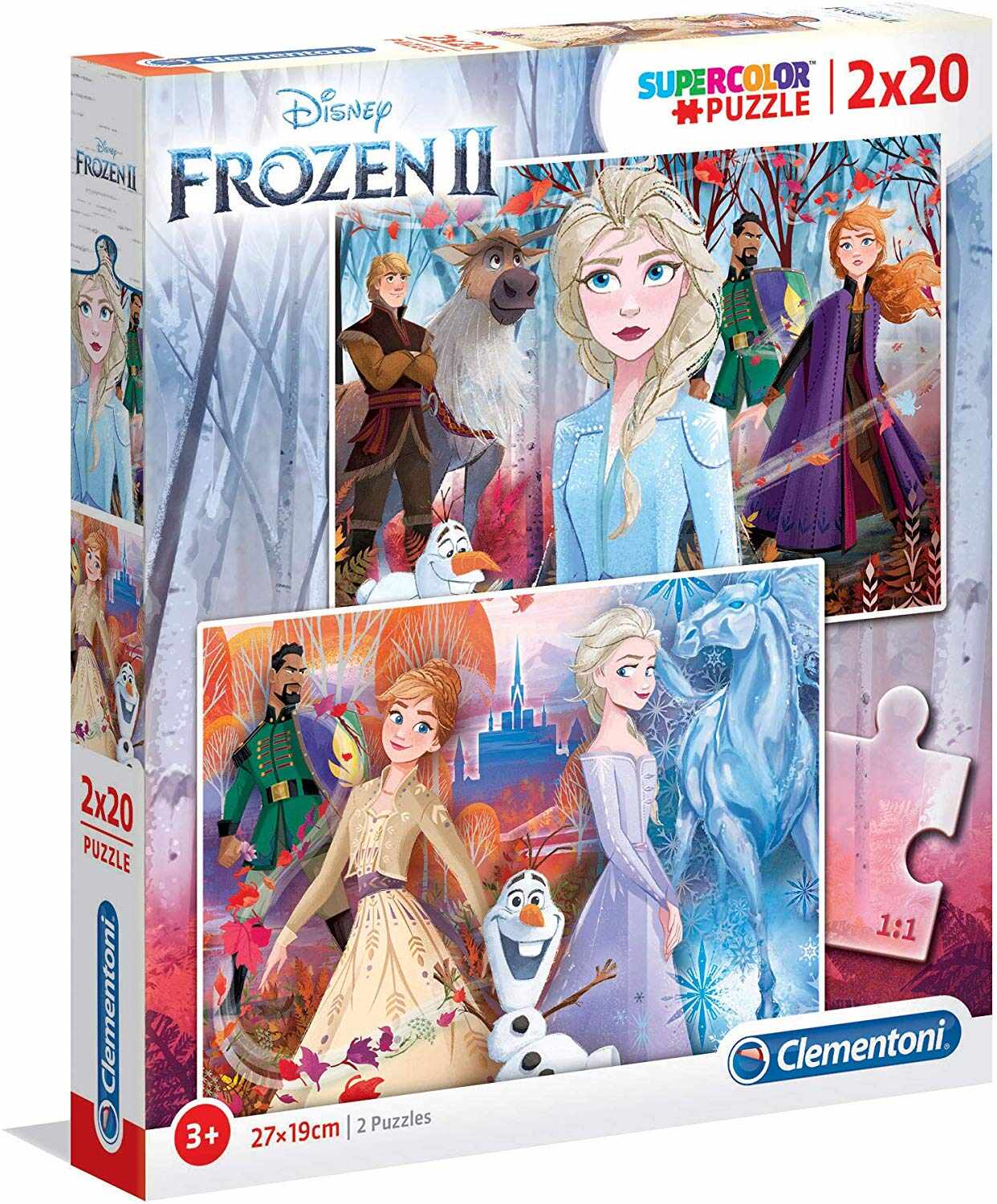 Puzzle 2x20 piese Clementoni Frozen