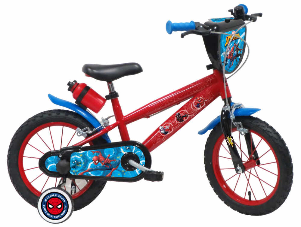 Bicicleta Denver Spiderman 14 inch pentru baieti