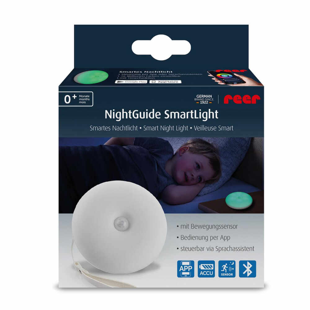 Lampa de veghe Reer NightGuide SmartLight inteligenta cu senzor de miscare