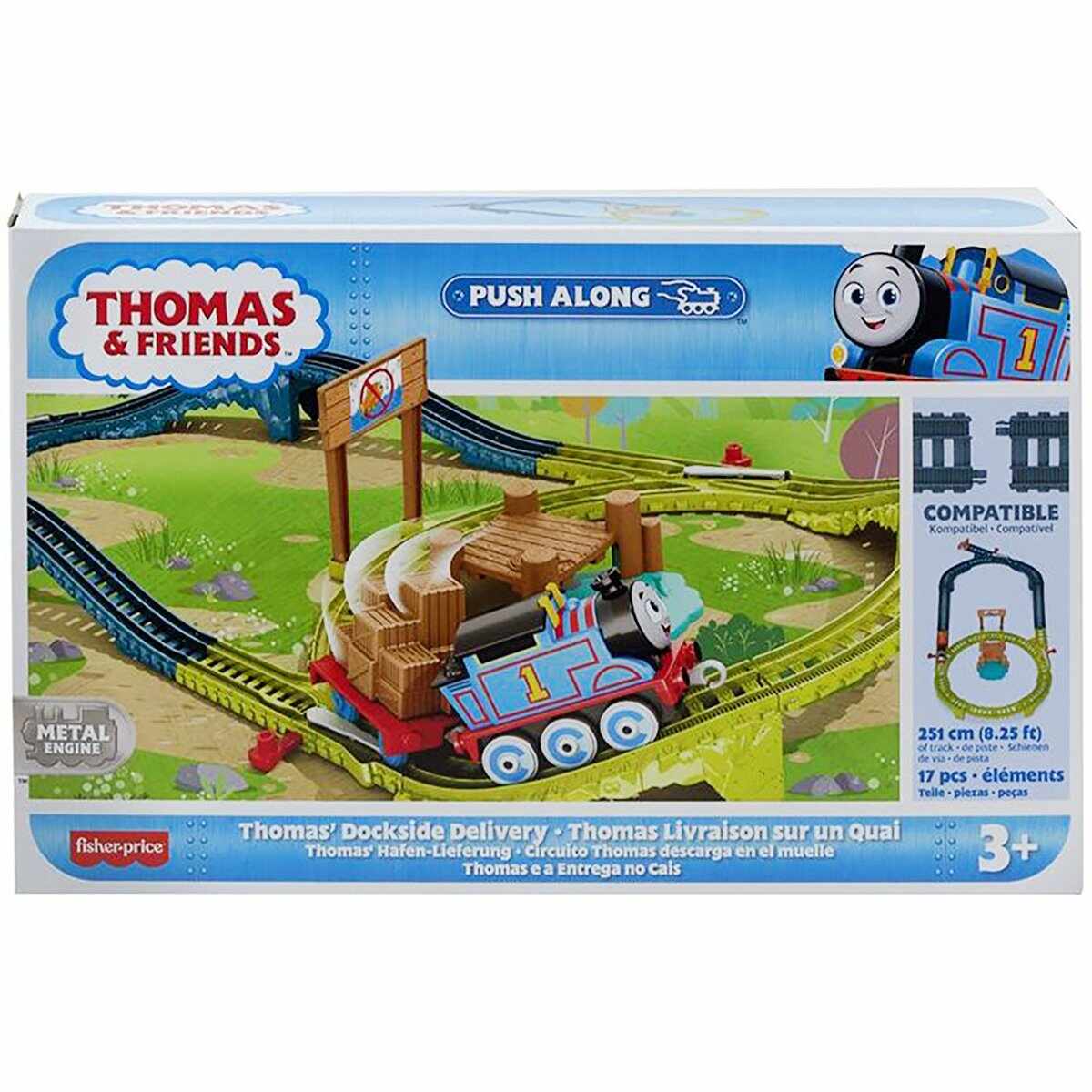 Set de joaca Thomas and Friends, Trenulet cu circuit, Thomas Dockside Delivery, HPM64