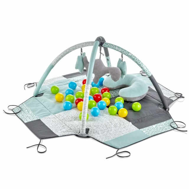 Centru de joaca cu bile BabyJem Toy Ball Play Mat, Diverse culori