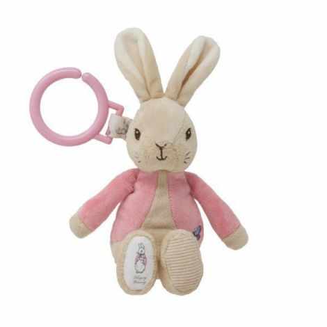Flopsy Rabbit | Jucarie atasabila din plus cu vibratii, 22 cm