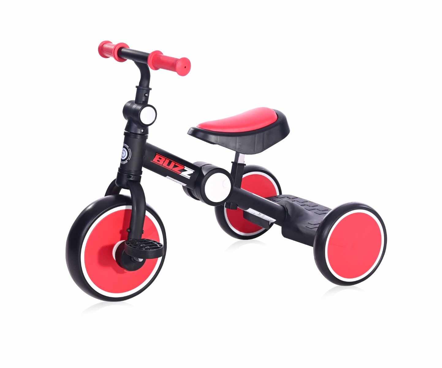 Tricicleta pentru copii, complet pliabila, Lorelli Buzz, Black Red