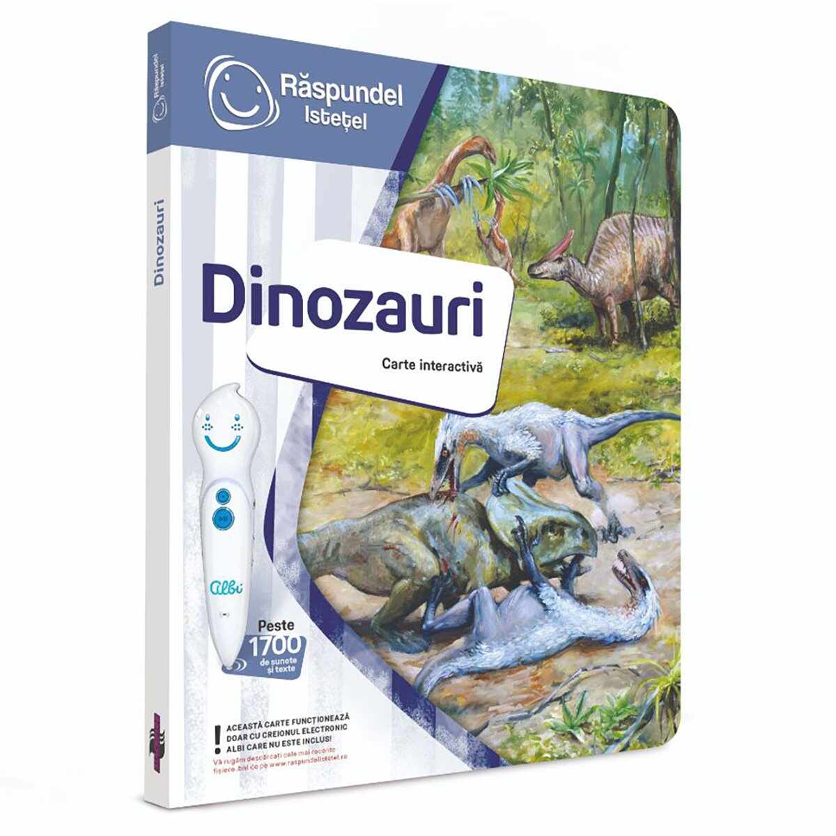 Carte interactiva, Raspundel Istetel, Dinozauri