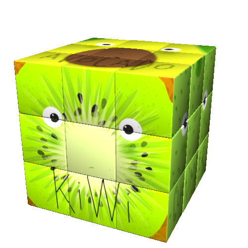 Cub Rubik - Design - Kids: Muzzles Green Veggies & Fruits | Iconicube