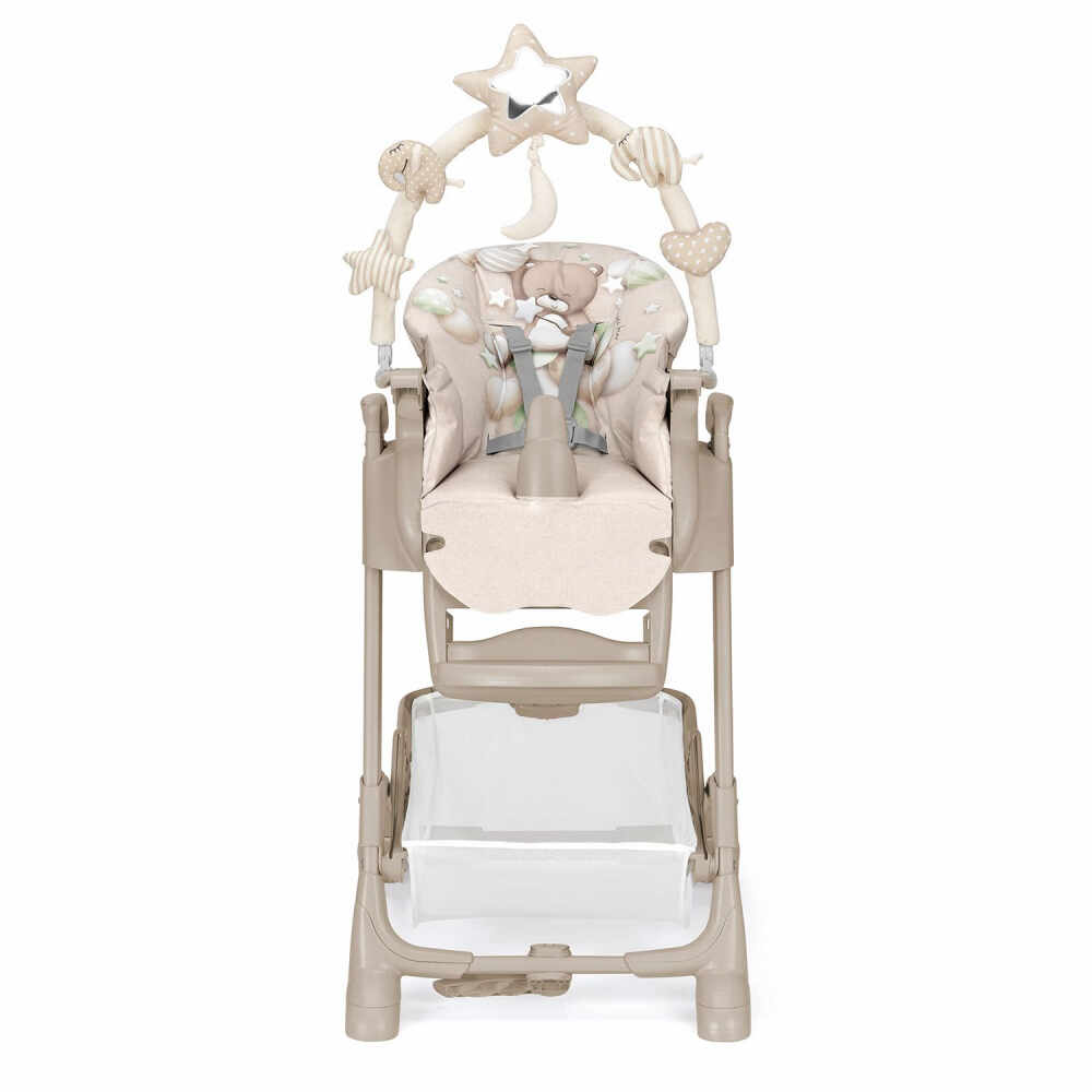 Scaun de masa multifunctional pliabil Cam Istante pentru bebelusi si copii 0-36 luni bej