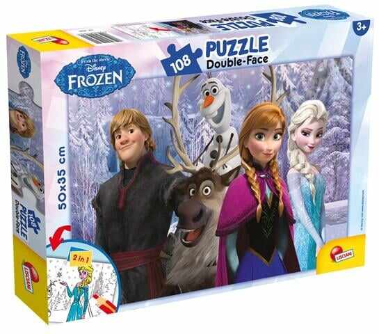 Puzzle de colorat - Frozen si prietenii (108 piese)