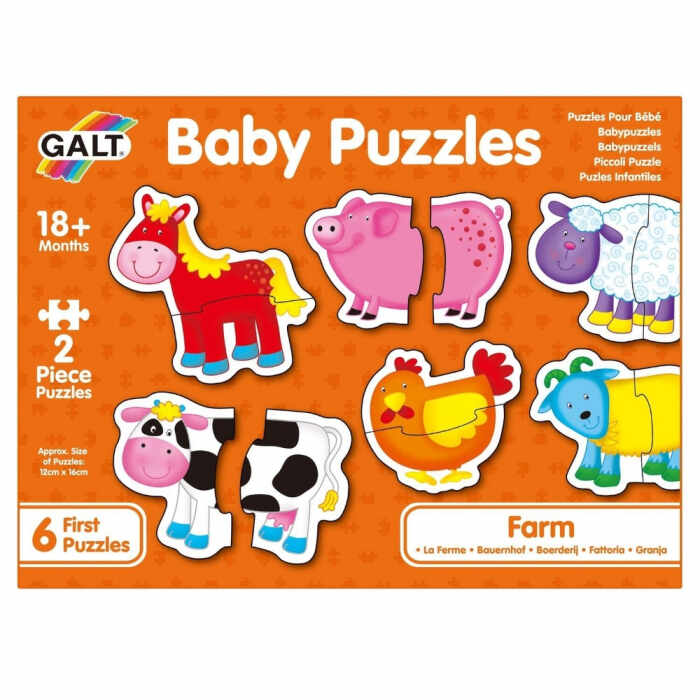 Baby Puzzle Galt - Ferma (2 piese)