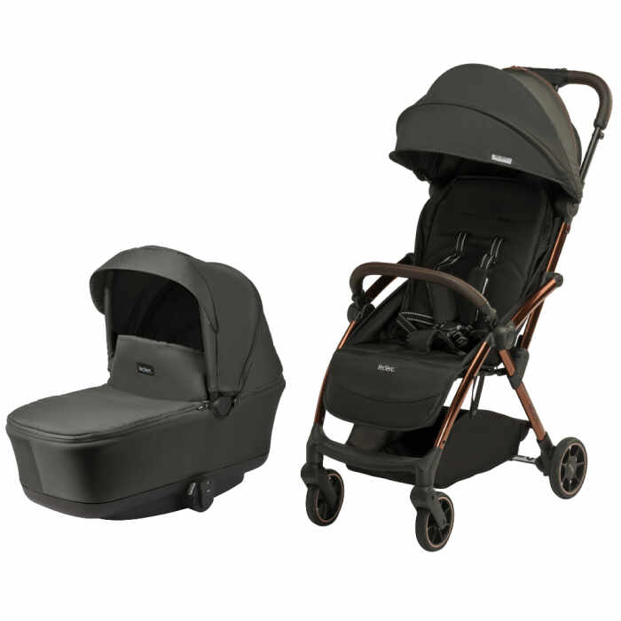 Carucior Leclerc Baby Influencer 2 in 1 Black Brown