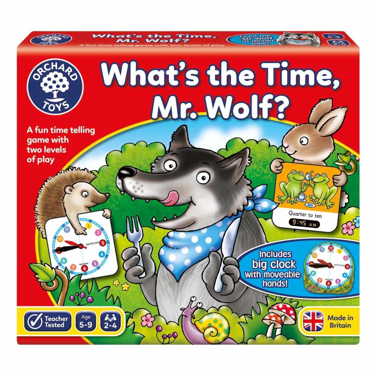 Joc de societate Orchard Toys What s the Time, Mr Wolf